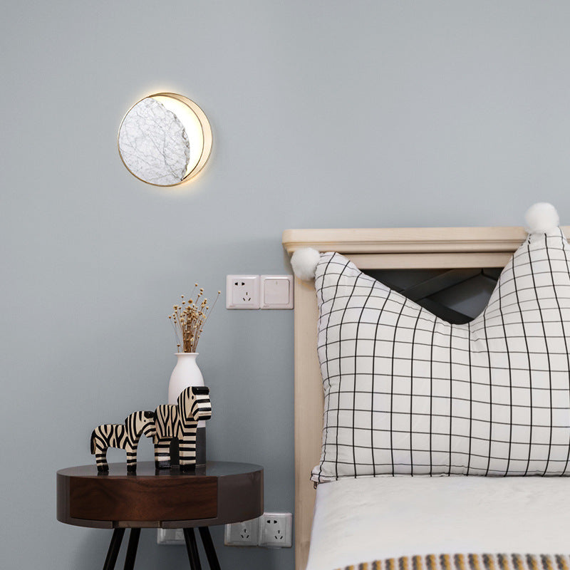 Marble Bedside LED Wall Lamp