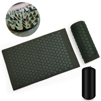 Acupressure Muscle Relief Yoga Mat + Pillow