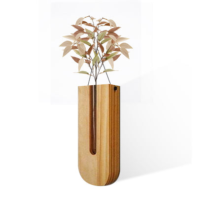 Wooden Vase Indoor Wall Hanging Planter